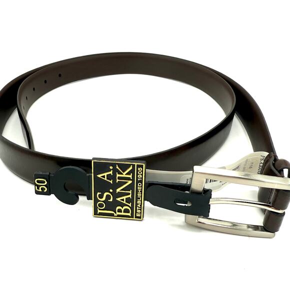 Jos. A. Bank Brown Leather Dress Belt Size 50 / 125 NEW - Picture 3 of 16